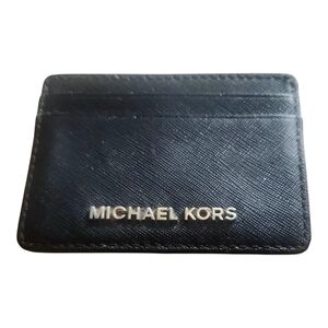 Michael Kors Mens Black Leather Wallet- Card Holder